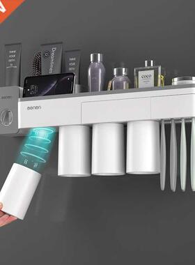 Mgnetic dsorption Toothbrush Holder Inverted Cup Wll Moun
