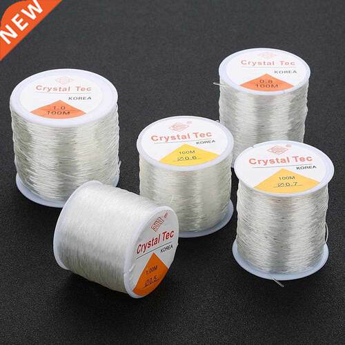 100M Plastic Crystal DIY Beading Sretch Cords Elastic Line J