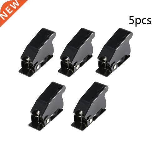 *5 Pieces Black Safety Switch Flip Cap Cover Guard Toggle S