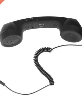 3.5mm Retro Telephone Handset,Classic Cell Phone Receiver Mi