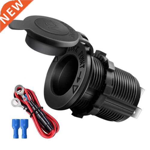 Car Cigarette Lighter Socket 12V-24V Waterproof Plug Power O