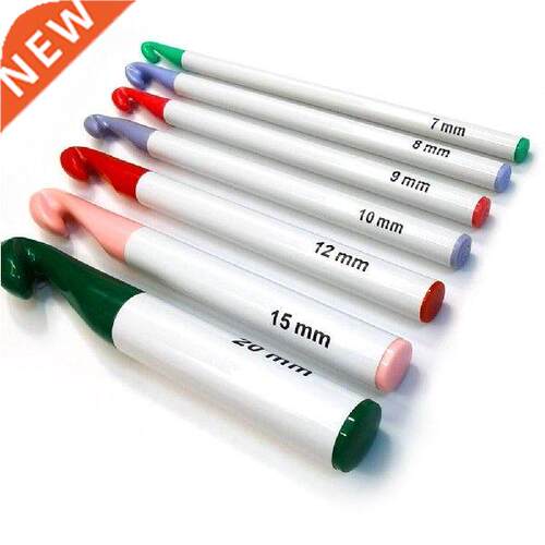 ABS Color Handle Crochet Rod-Shaped 7pcs Suit DIY Wool
