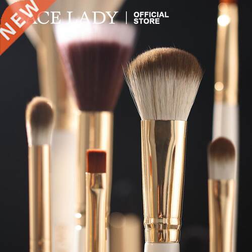 10 Pcs/Set Makeup Brues Set Eyeadow Powder Blu