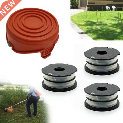 1*Strimmer Spool Cover Cap + 3*Line Spools For Black & D