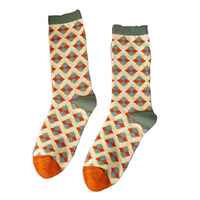 2 Pair Print Cute Long Winter Socks Women Faion New Flower thumbnail 4