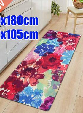 Non-Slip Kitchen Floor Mat Machine Washable Rug Door Large R