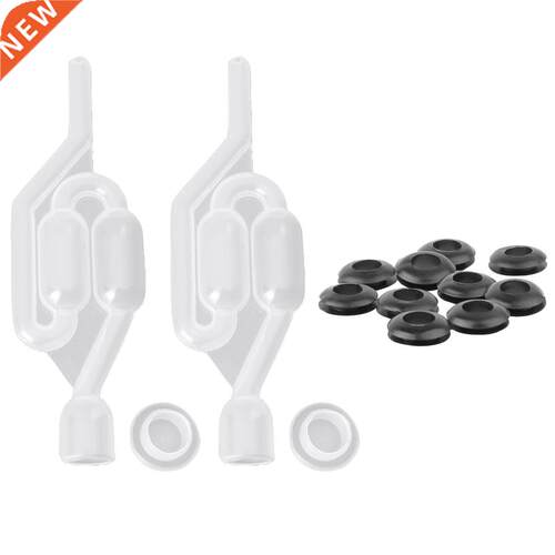 Wine Beer Brewing Equipt 2 S-ape Twin Bubble Water Airlock