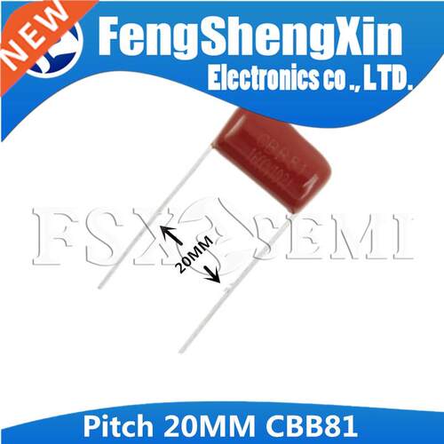 *10PCS pitch 20mm 2000V CBB81 Polypropylene film capacitor