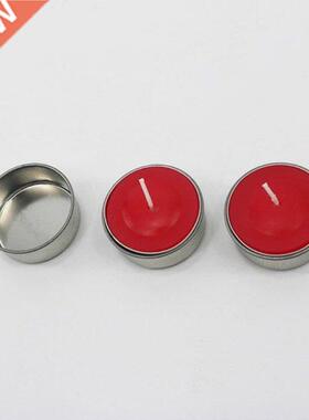 1Pc 4.31x1.5CM Round Metal Tealight Cup Holder Empty Case Ca