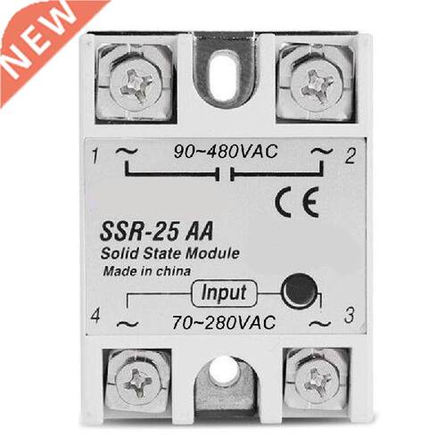 24V-380V SSR-25AA AC-AC Single Phase Solid State Relay