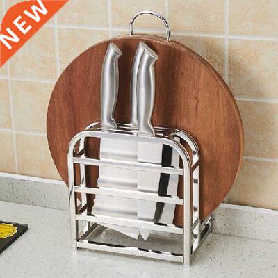 Stanless Steel Cuttng Board Rack Knfe Holder Choppng