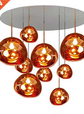 Nordic Lava LED Chandeliers Modern PVC Lights Kitchen Hangin