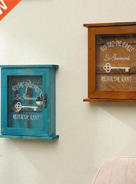 Vntage European Style Wooden Key Storage Cabnet Key