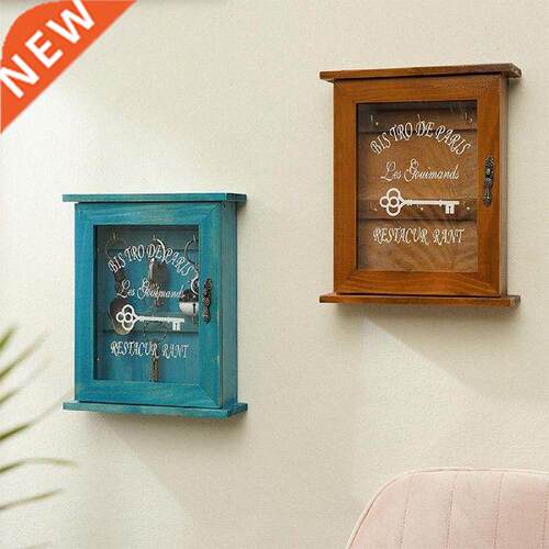 Vntage European Style Wooden Key Storage Cabnet Key