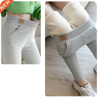 Waist Skinny Pants Women Warm Cashmere Pants pantalones