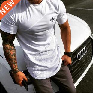 Brand Mens muscle T shirt bodybuilding fitness men cotton s