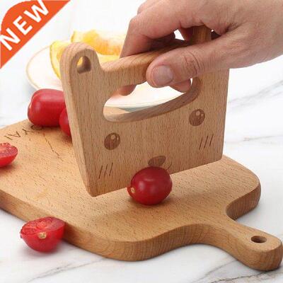 Serrated Edges Toy Fruit Cutter Wood Hand-eye Coordination