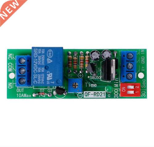 DC 12V Adjustable Signal Trigger Timer Relay High Level Time