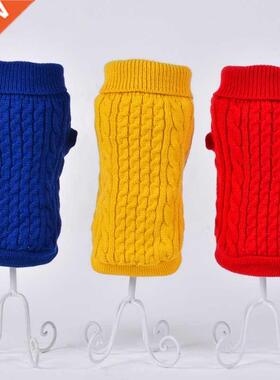 Warm Dog Cat Sweater Clothing Winter Knitted Pet Puppy