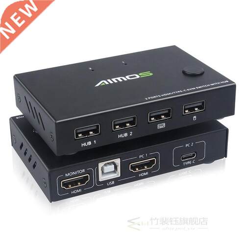 AIMOS HDMI Kvm Switch 2 ot TYE-C KVM Switch 2 ot HDMI