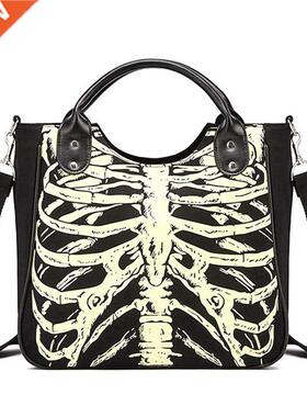 2020 NEW-Luminous Gothic Skeleton Skulls Bags Handbag Bag Ca