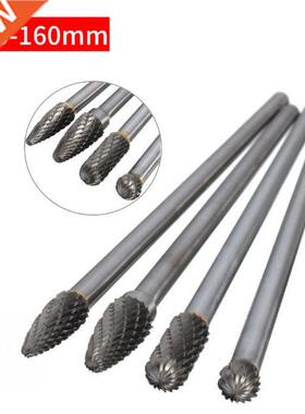 4pcs Tungsten steel grinding head Single slot Tungsten Steel