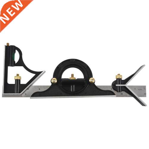 Combination Square Set Angle Finder & Protractor Spirit Leve