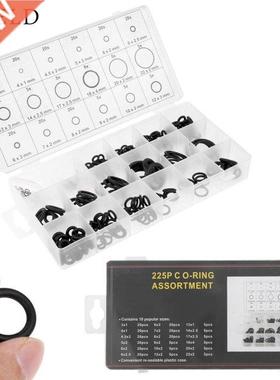 225 pcs Rubber O-Ring Wsher Sels Gsket ssortment Kit O R