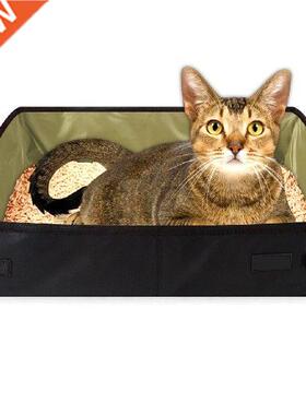 Cat Litter Box Collapsible Waterproof Oxford Kitten Litter
