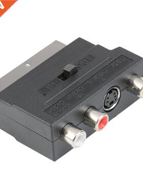 RGB Scart to 3 RCA S-Vdeo Adapter Composte RCA SVHS AV TV