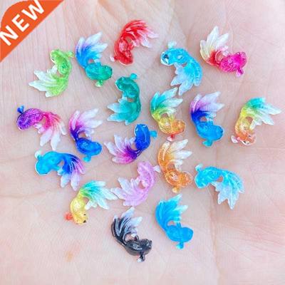50Pcs Acrylic Lovely Mixed Mini Goldfi Flatback Cabochon S