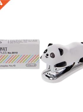 Mini Panda Stapler Set Paper Binder Within 1000pcs Staples O