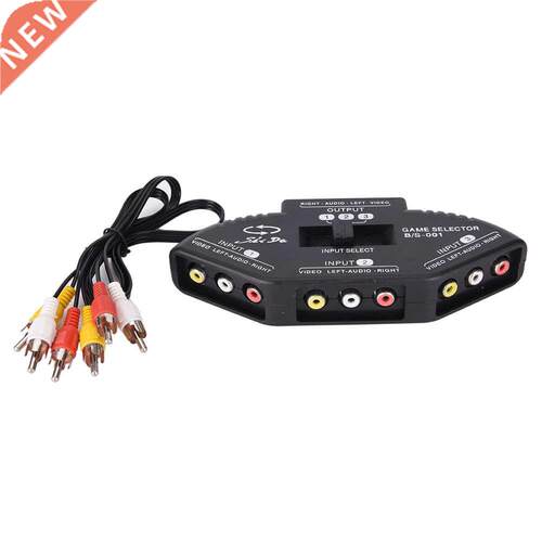 -Way Audio Video AV CA Switch Selecto Box Comosite Slit