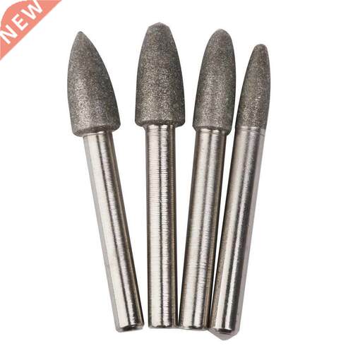 4 pcs diamond rod 6 mm Coating Grinding Burrs Bits 6 / 8 / 1