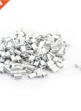 250 Pieces Aluminum Hourglass Sleeve 2mm x 9mm for 1.5mm Wir