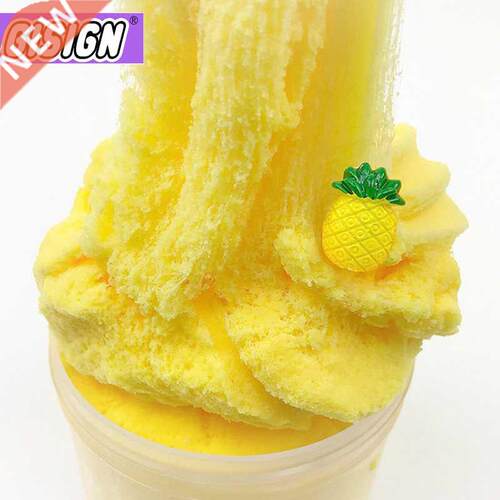Pineapple Slime Fluffy Toys Clay Cloud Slime Scented Charm M