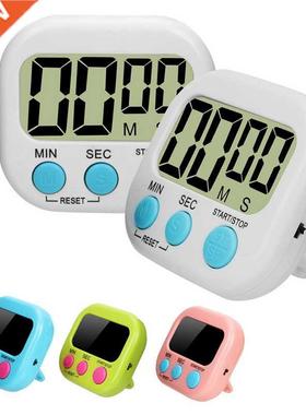 Digital Kitchen Timer Big Digits Loud Alarm Magnetic Backing