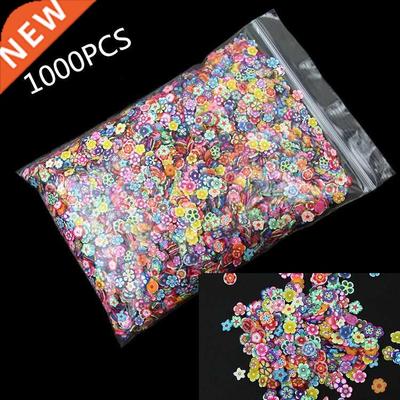1000Pcs Polymer Clay Flower Crafts Flatback Scrapbookng For