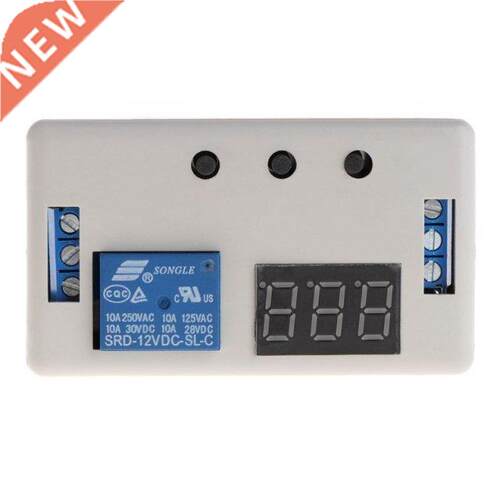 LED Digital DC 12V Time Delay Relay Module Programmable Time