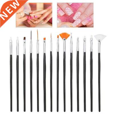 15Pcs/Set Pro Nail Art Drawing Dotting Poli Makeup Pen