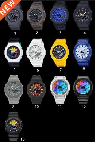 New 2100 LED Dual Display Men Women Sports Watch Electronic