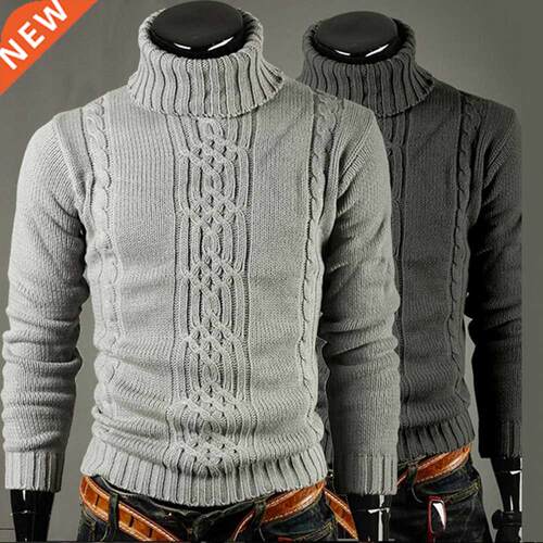 Warm Turtleneck Sweater Men Pull Homme Casual Pullovers Mal