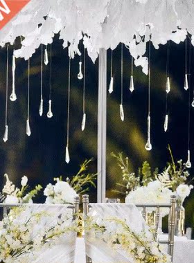 10pc Wedding stage ceiling transparent acrylic crystal