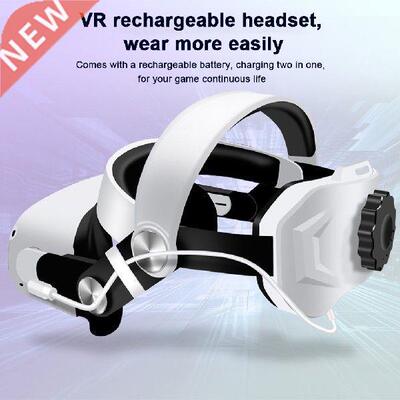 VR Headset Rechargeable Enhanced Adjustable Head Strap with