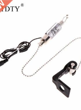 OOTDTY Fishing Alarm Iron Fishing Bite Hanger Swinger LED