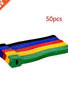 50pcs T-type Cable Tie Wire Reusable Cord Organizer Wire 15