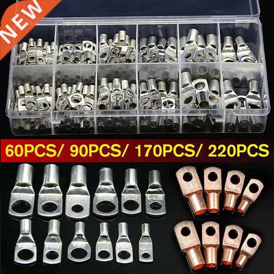 Copper Cable Lugs Ring Terminals Kit with Box SC6-SC25 Tinne