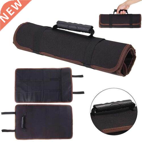 Canvas Roll Bag Chef Knife Bags Durable Storage Pockets