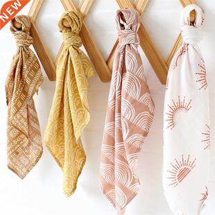 60*60cm Muslin Bamboo Cotton Baby Blanket Baby Newborn Blank