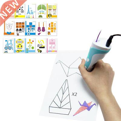 15PCS random D pen graffiti template Double sided Papers +